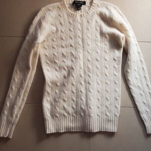 (nwot) Ralph Lauren Cream Cable Knit Sweater